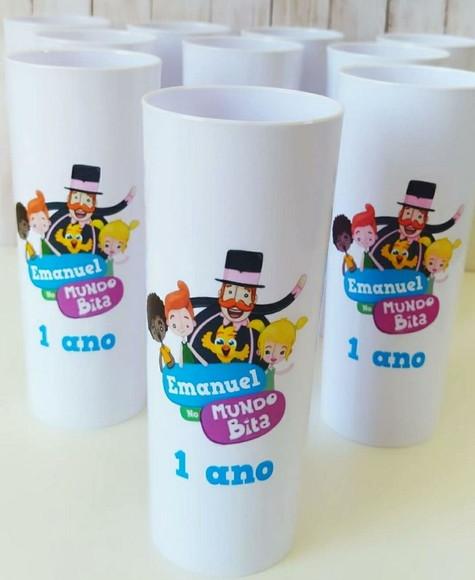 Copo Long drink Mundo Bita personalizado