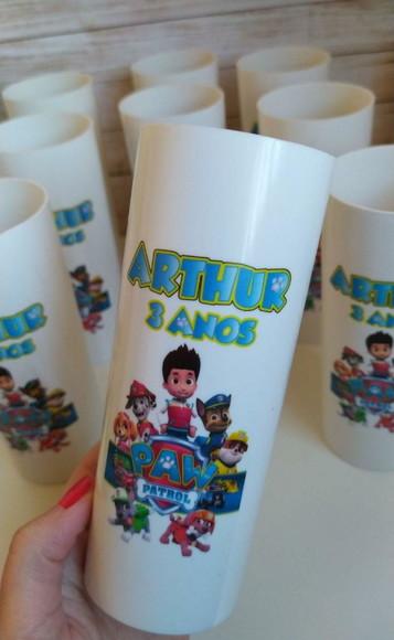 Copo Long drink Patrulha Canina