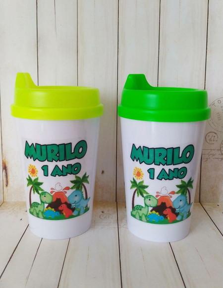 Copo Tampa Baby Personalizado Dino Baby