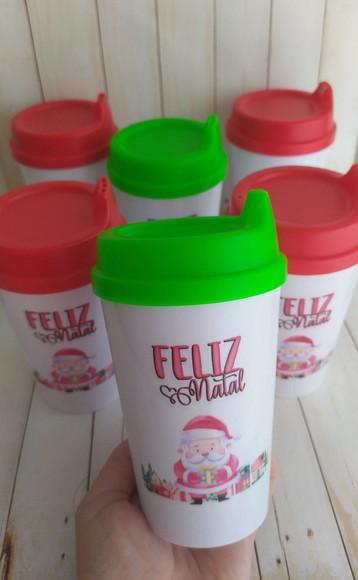 Copo Tampa Baby Personalizado Natal Lembrancinhas Fim de Ano