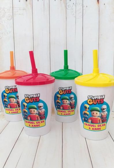 Copo Twister com Canudo Stumble Guys