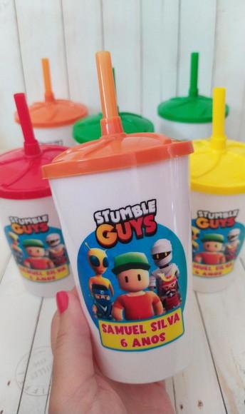 Copo Twister com Canudo Stumble Guys