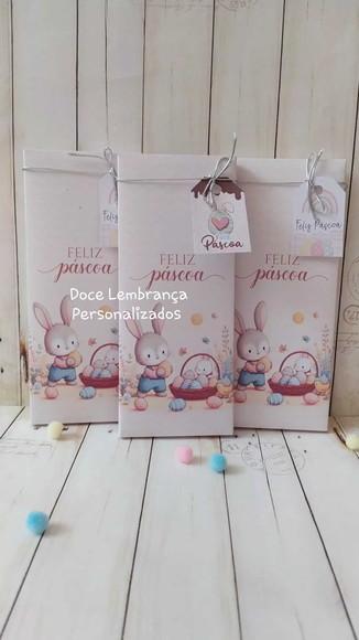 Envelope para Barra Chocolate Páscoa Lembrancinha