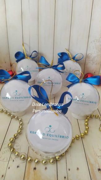 Esfera Bolinha Natal Personalizadas com Logo Empresa
