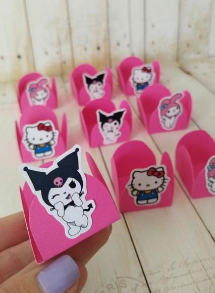 Forminhas Personalizadas para Docinhos Hello Kitt aniversário