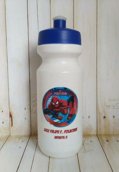 Garrafa Squeeze Escolar Homem Aranha