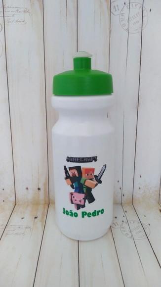 Garrafa Squeeze Escolar Minecraft