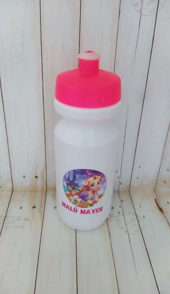 Garrafa Squeeze Escolar Rapunzel
