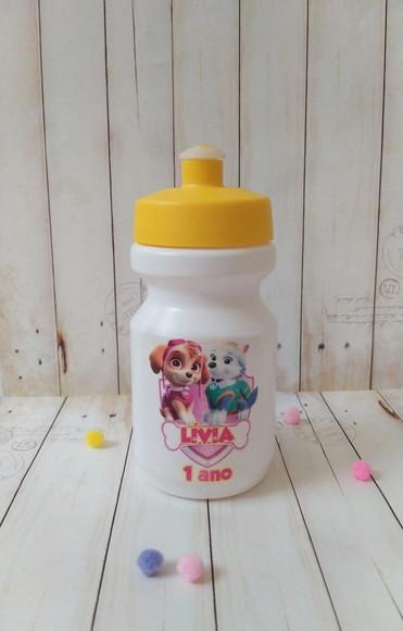Garrafa Squeeze Lembrancinha Skye e Everest