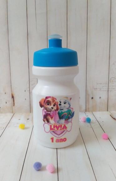 Garrafa Squeeze Lembrancinha Skye e Everest