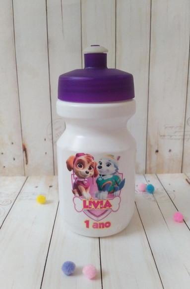 Garrafa Squeeze Lembrancinha Skye e Everest