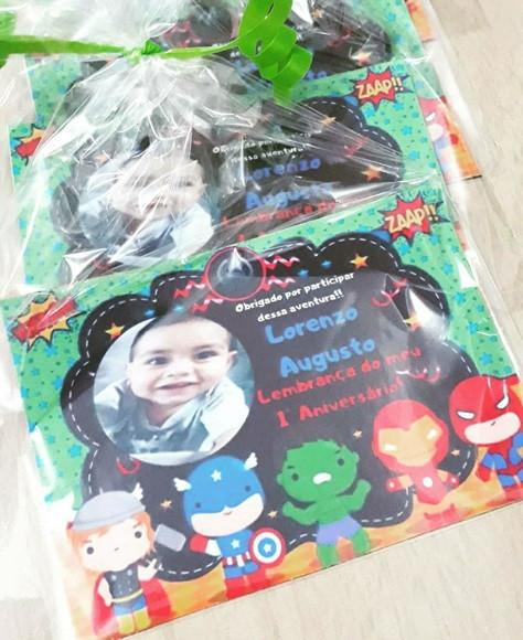 Imã Geladeira com Foto Vingadores Baby Super Heróis