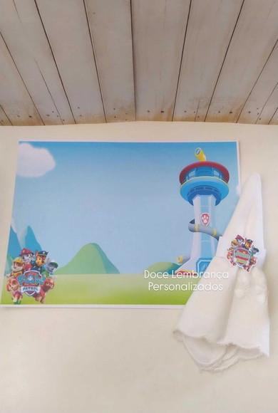 Jogo Americano Aniversário Patrulha Canina Personalizado
