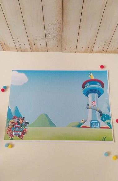 Jogo Americano Patrulha Canina Kit Lanche Festa na Escola