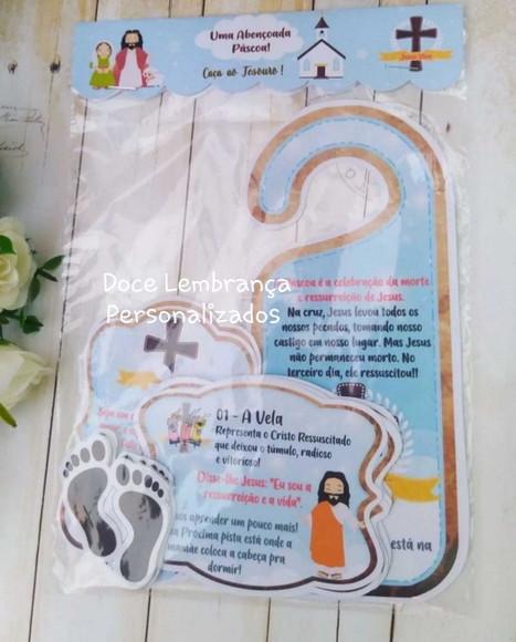 Kit Caça aos Ovos Religioso Páscoa Cristã