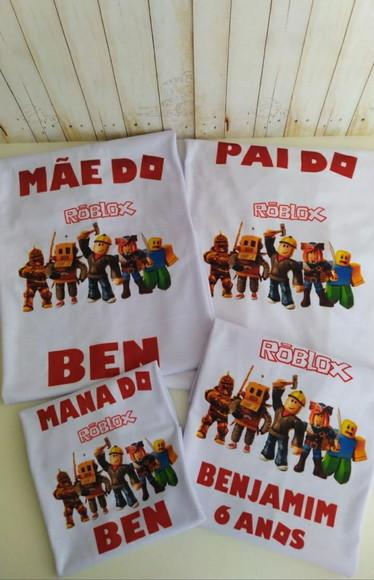 Kit Camisetas Aniversário Roblox
