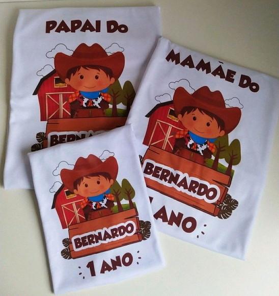 Kit Camisetas Aniversário Fazendinha