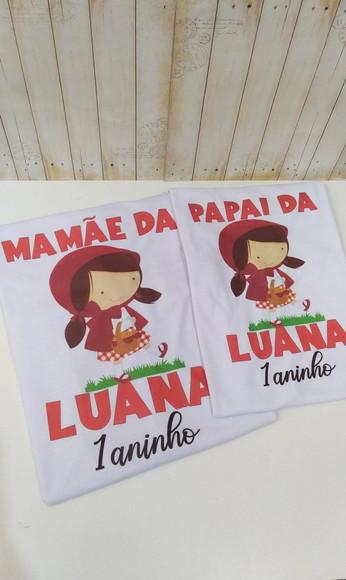 Kit Camisetas Aniversário Chapeuzinho Vermelho