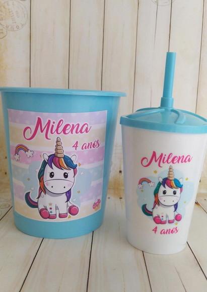 Kit Cineminha Unicórnio Baby Personalizado