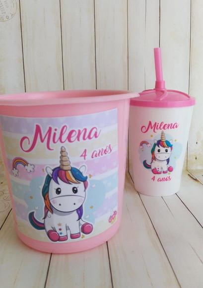 Kit Cineminha Unicórnio Baby Personalizado