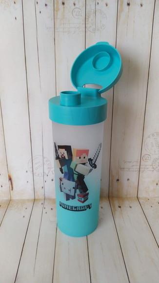 Kit Escolar Etiqueta + Garrafinha Minecraft Personalizada