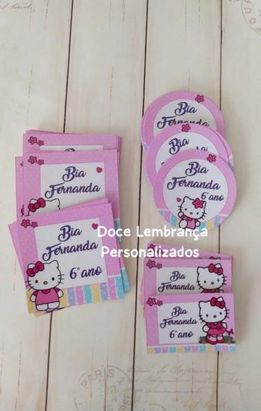 Kit Escolar Etiqueta, Toalhinha Hello Kit Personalizada