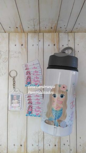 Kit Escolar Personalizado Sereia Aquarela
