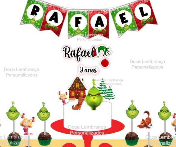 Kit Festa Grinch Aniversário Decoração Natal