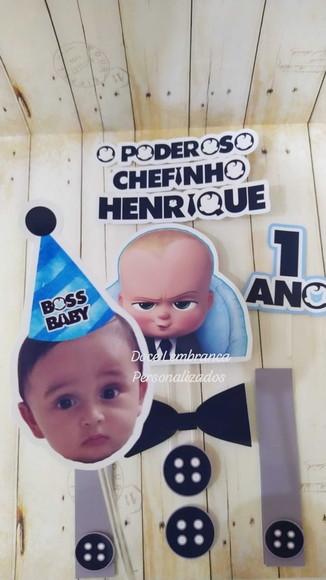 Kit Festa o Poderoso Chefinho com Foto Bebê