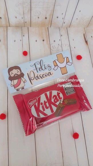 Kit Kat Páscoa Jesus Cristão Lembrancinha Páscoa