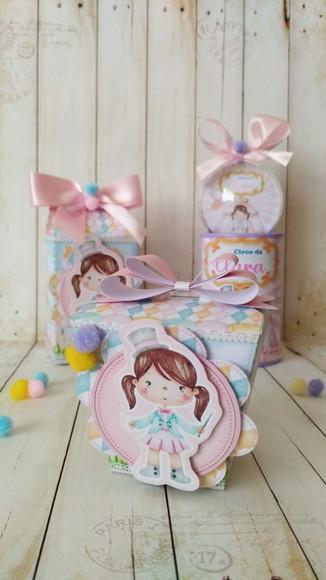 Kit Lembrancinhas Luxo Circo Rosa 30 Peças