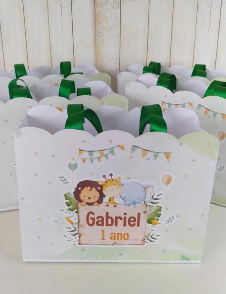 Kit Safari Baby Sacolinha, Livro Colorir, Rótulo Suculentas