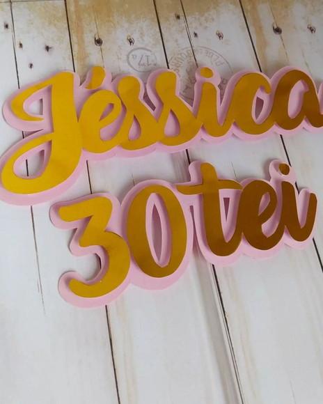 Kit Topper para Bolo e Docinhos 30 Anos