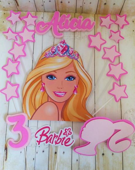Kit Topper para Bolo e Docinhos Barbie