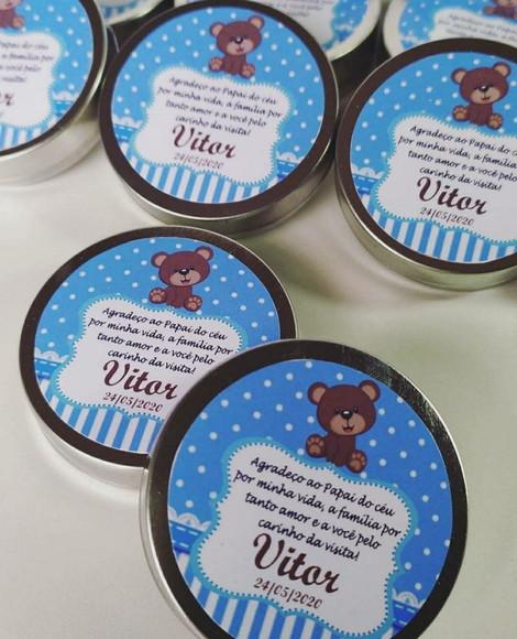 Latinha Mint Ursinho/urso Príncipe