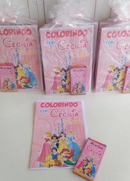 Livrinho de Colorir Princesas Lembrancinhas