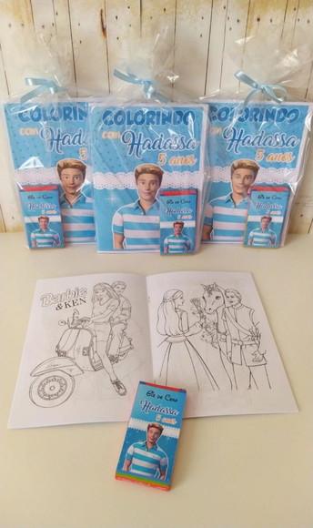 Livrinho de Colorir Ken Barbie Lembrancinha