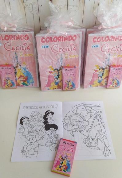 Livrinho de Colorir Princesas Lembrancinhas