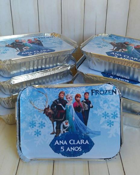 Marmitinha Frozen Elza Kit Lanche Festa na Escola