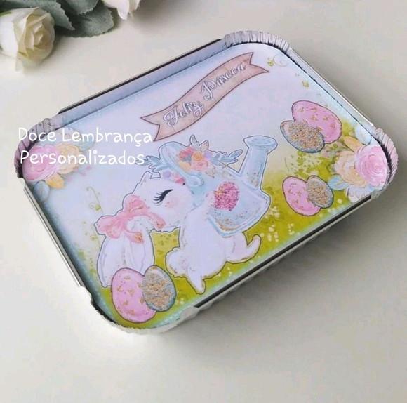Marmitinhas Personalizadas Coelhinho da Páscoa Lembrancinhas