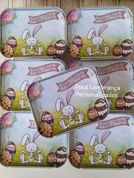 Marmitinhas Personalizadas Coelho da Páscoa Lembrancinhas