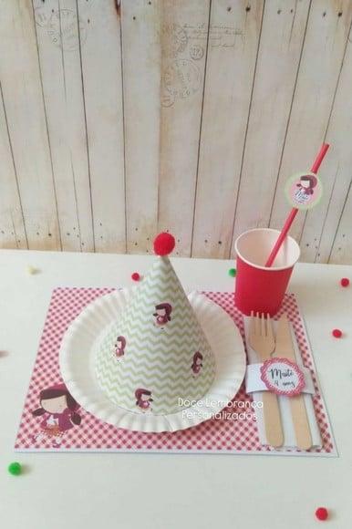 Mesa Posta Kids Chapeuzinho Vermelho