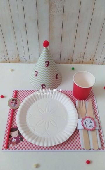 Mesa Posta Kids Chapeuzinho Vermelho