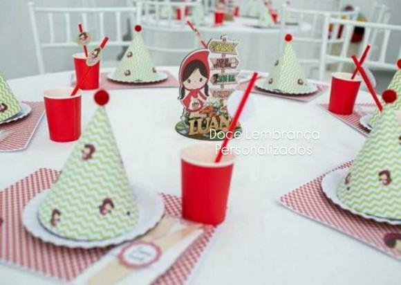 Mesa Posta Kids Chapeuzinho Vermelho