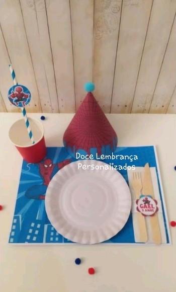 Mesa Posta Kids Homem Aranha
