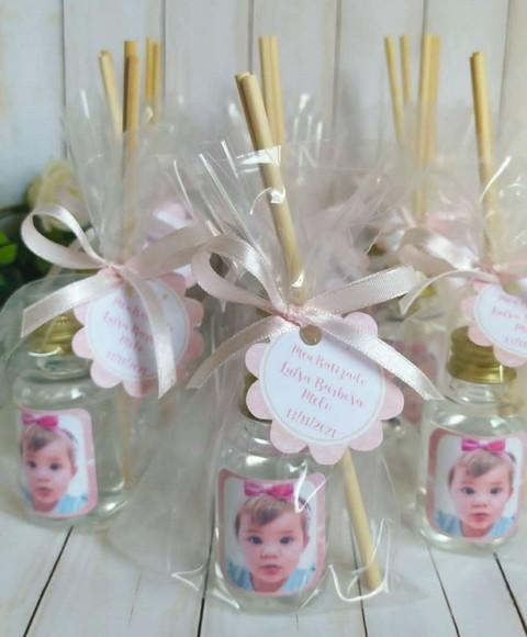 Mini Aromatizador Lembrancinha Batizado com Foto