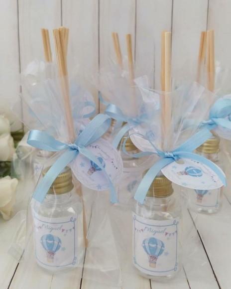 Mini aromatizador lembrancinha Chá revelação