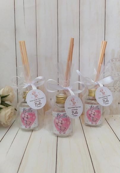 Mini Aromatizador Lembrancinha Maternidade Ursinho Aquarela