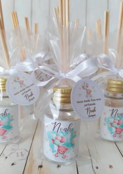 Mini Aromatizador Lembrancinha Maternidade Ursinho Menino