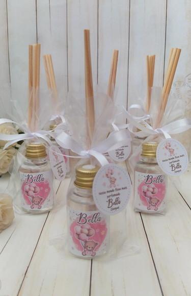 Mini Aromatizador Lembrancinha Maternidade Ursinho Aquarela